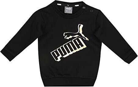 Puma Minicats Ess+ Crew Jogger FL, Tuta da Jogging Unisex-Bambini e Ragazzi, Black, 92