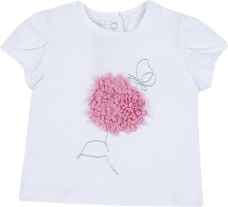 Chicco , T-shirt Neonata, Maglietta a Maniche Corte, Comoda e alla Moda, in Morbido Cotone, Lavabile in Lavatrice, Abbigliamento Neonata 0-24 Mesi, Designed in Italy