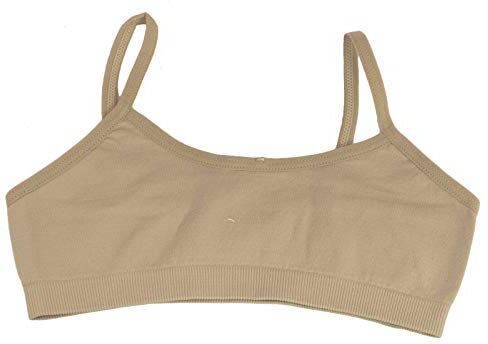 Toocool Reggiseno Top Bimba Bambina Brassiere Microfibra Basic Intimo LO-TB0003 [12/14,Beige]