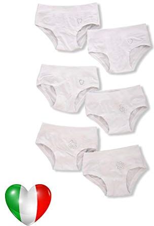 EMY Mutande Bambina Anni Mutandine Bimba Slip Cotone Ragazza Regalo Culotte Regali Intimo Compleanno Femmina Abbigliamento Bambine Mutandina 7 Anni Strass