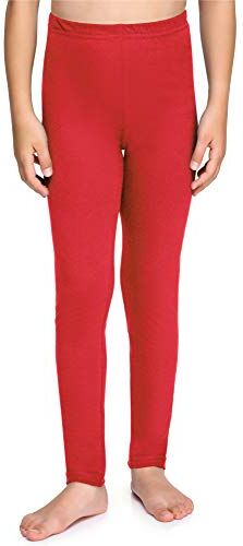 Merry Style Leggings Lunghi Bambina e Ragazza MS10-225(Rosso, 122 cm)