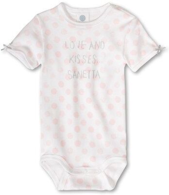 Sanetta Body a pois a maniche corte, bambina, Rosa (Rosa (10)), 80