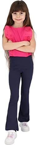 Leggings Empire Pantaloni a Zampa Bambina Bootcut I Pantaloni da Ragazza in Cotone Elastici Flare Leggings Zampa Elasticizzati Svasati in Tessuto Pantaloni da Ballo   Gamba Lunga Taglie 6-13 Anni