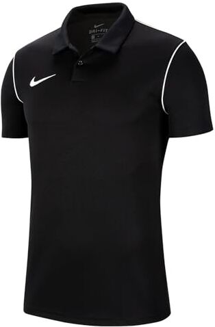 Nike Park20 Polo, Unisex-Bambini e Ragazzi, Nero/Bianco/Bianco, XS