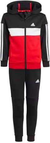 Adidas Unisex kids Tiberio 3-Stripes Colorblock Fleece Kids Tracksuit