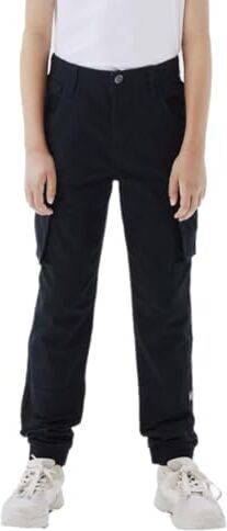 NAME IT Nkmryan Cargo R Twi Pant 2222-Ba Noos, Pantaloni Bambini e ragazzi, Nero (Black), 158