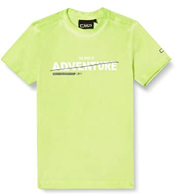 CMP T-shirt Elasticizzata In Jersey Da Bambini, Maglietta Unisex Bambini e ragazzi, Limegreen, 128