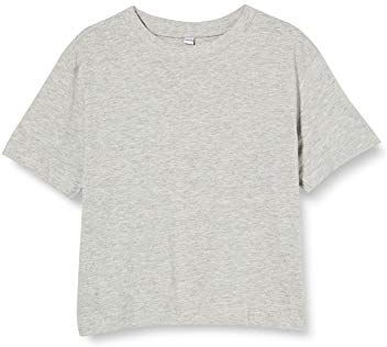 Build Your Brand Maglietta in Jersey T-Shirt, Grigio, 158/164 cm Bambine e Ragazze