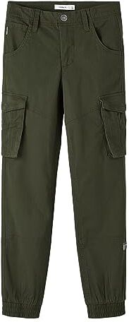 NAME IT Nkmryan Cargo R Twi Pant 2222-Ba Noos, Pantaloni Bambini e ragazzi, Verde (Rosin), 164