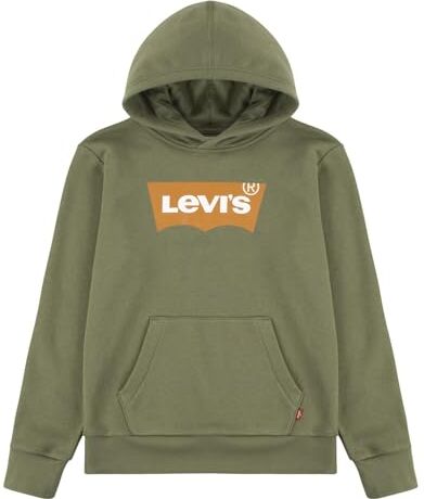 Levis Lvb Batwing Screenprint Hoodie, Felpa con Cappuccio Bambini e ragazzi, Verde (Olivine), 3 anni