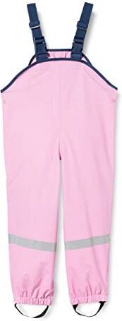 Playshoes Pantaloni fango, salopette antipioggia, sfoderati, Pantaloni antipioggia antivento e impermeabili Unisex Bambini e ragazzi, rosa, 140