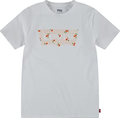 Levis Lvg Short Sleeve Graphic Tee S Bambine e Ragazze, White, 16 anni