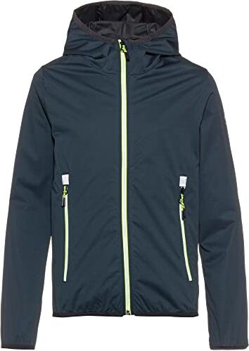 Killtec Boy's Giubbotto softshell con cappuccio, impacchettabile KOS 167 BYS SFTSHLL JCKT, dark petrol, 176,