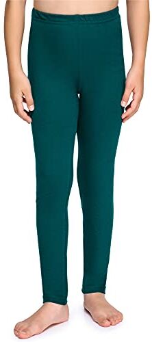 Merry Style Leggings Lunghi Bambina e Ragazza MS10-225 (Verde Smeraldo,128)