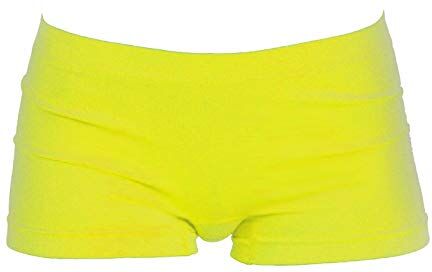 Toocool Pantaloncini Bimba Bambina Culotte Shorts Intimo Fitness Sport LO-YQ7079 [8/10,Giallo Fluo]