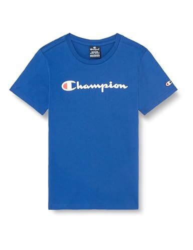 Champion Legacy Icons B S/S Crewneck T-Shirt, Blu Elettrico, 15-16 Anni Bambini e Ragazzi SS24