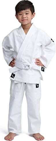 IPPONGEAR Future 2, Tuta da Judo Unisex-Youth, Bianco, 110