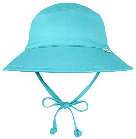 Green Sprouts I Play Cappello da Nuoto e da Sole Traspirante con Protezione UV, 2 a 4 Anni, Colore: Aqua