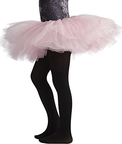 CALZITALY PACK 1/2 Collant Danza Bambina   Calze Ballet Bimba   40 Den   da 4 a 14 anni   Rosa, Nero, Naturale, Bianco (6 anni, Nero)