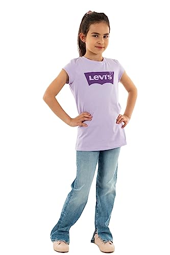 Levis Lvg S/S Batwing Tee, T-shirt Bambine e ragazze, Rosa (Purple Rose), 10 anni
