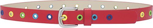 Playshoes Cintura in PU, Cintura per bambini Unisex Bambini e ragazzi, rosso, 65cm