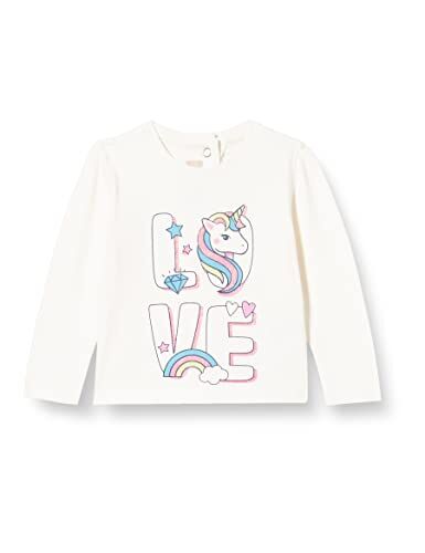 Chicco T-Shirt con Maniche Lunghe, Bianco, 12 Mesi Bambina