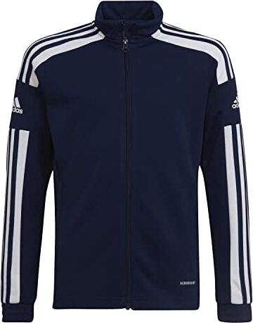 Adidas Squadra 21 Training Track Tracksuit Jacket Giacca, Team Navy Blue/White, 9-10 anni Unisex Bambini e ragazzi