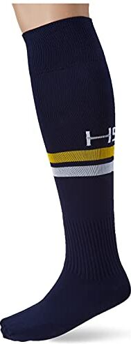 HS S13 Fairplay, Calzettoni Calcio Unisex Bimbi, Blu Navy/Bianco/Giallo, 1