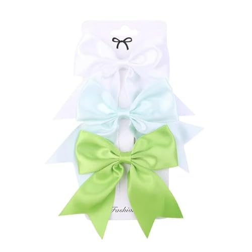 MEEDY 3 Pz/set Primavera Bella Colore Solido Archi Del Nastro Clip Per I Bambini Del Bambino Delle Ragazze Forcelle Barrettes Fatti A Mano Copricapi Accessori Per Capelli Decorare