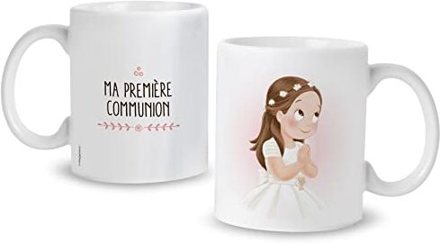 Mopec Tazza in ceramica Première Communion Bambina Abito Lungo e Corona