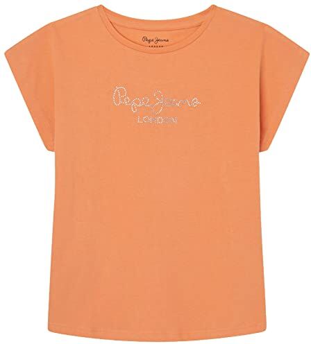 Pepe Jeans Nuria, T-Shirt, Bambine e ragazze, Arancione (Peach), 10 anni