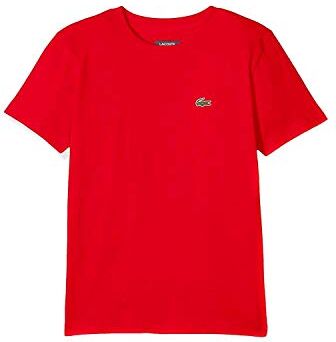 Lacoste Tj8811, T-Shirt Bambini e ragazzi, Red, 16 anni