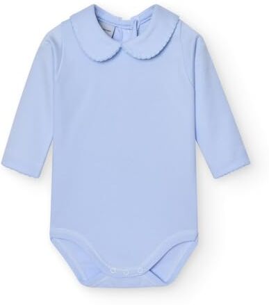 BABIDU Body Cuello Algodon, Azzurro, 24 Months Unisex-Bimbi