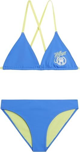 Tommy Hilfiger Bambina Bikini Set Bikini a Triangolo, Blu (Blue Spell), 10-12 Anni