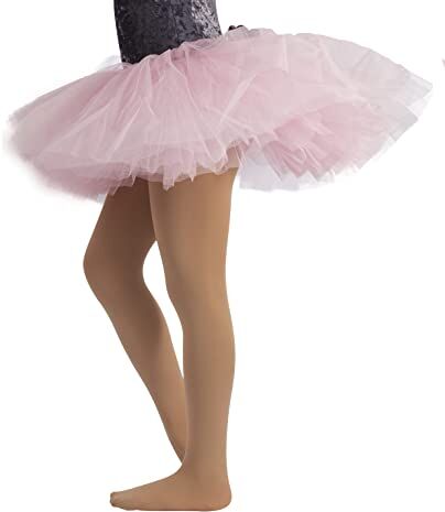 CALZITALY PACK 1/2 Collant Danza Bambina   Calze Ballet Bimba   40 Den   da 4 a 14 anni   Rosa, Nero, Naturale, Bianco (8 anni, Skin)