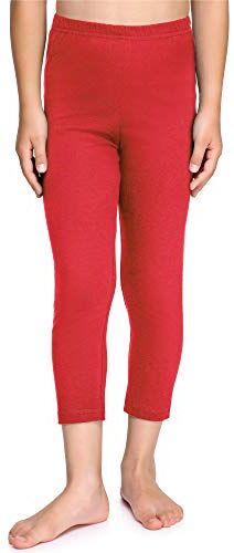 Merry Style Leggings 3/4 Bambina e Ragazza MS10-226(Rosso, 110 cm)