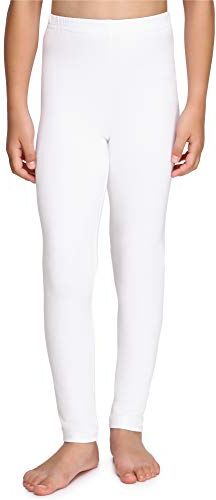 Merry Style Leggings Lunghi Bambina e Ragazza MS10-225(Bianco, 110 cm)