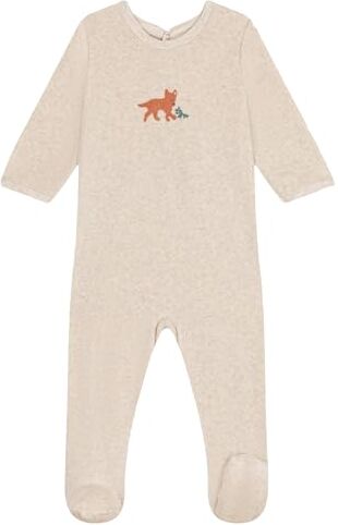 Petit Bateau , Pigiama dormi bene Unisex Bimbi 0-24, Beige Montelimar Chine, 9 mesi