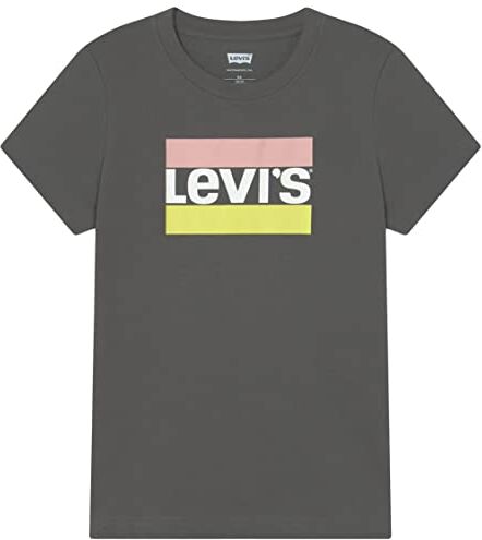 Levis Lvb Sportswear Logo Tee, T-shirt Bambini e ragazzi, Grigio (Dark Shadow), 12 anni