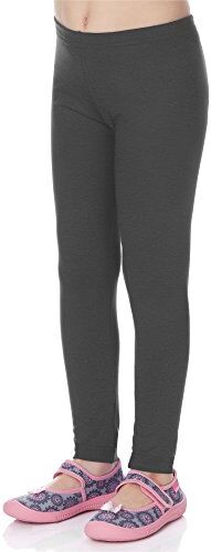 Merry Style Leggings Lunghi Bambina e Ragazza MS10-130 (Melange Scuro, 134 cm)