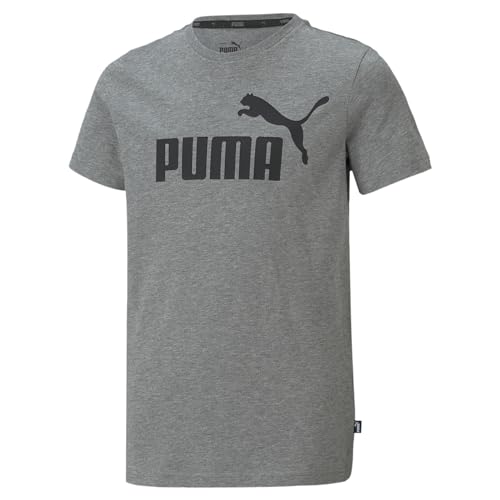 Puma PUMHB # Ess Logo Tee B, Maglietta Boy's, Medium Gray Heather, 104