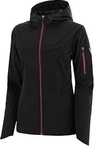 Macron Athleisure SCC Candia Softshell Hoody Jkt Blk Wmn, Giacca Donna, Nero, XS