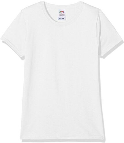 Fruit of the Loom Valueweight, T-Shirt Bambina, Bianco (White 30), 7-8 anni (Dimensioni Produttore:30)