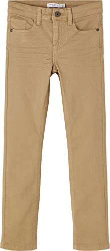 NAME IT Nkmtheo Xslim Twi Pant 1111-Tp Noos, Pantaloni Bambini e ragazzi, Beige (Kelp), 122