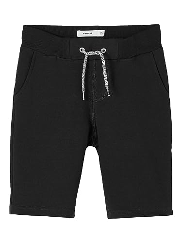 NAME IT Nkmhonk Swe Long Shorts Unb Noos, Pantaloncini Bambini e ragazzi, Nero (Black), 152