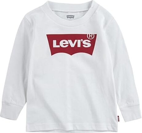 Levis Lvb L/S Batwing Tee , Maglietta a manica lunga Bambini e ragazzi, Bianco, 9 mesi