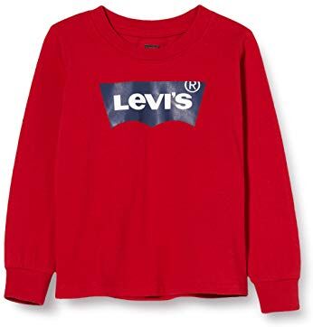 Lvb L/S Batwing Tee , Maglietta a manica lunga Bambini e ragazzi, Levis Red, 12 mesi