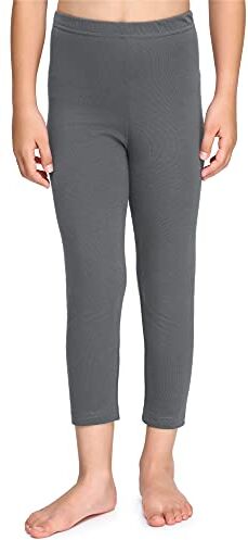 Merry Style Leggings 3/4 Bambina e Ragazza MS10-226 (Grigio, 110 cm)