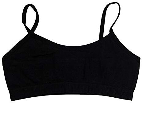 Toocool Reggiseno Top Bimba Bambina Brassiere Microfibra Basic Intimo LO-TB0003 [4/6,Nero]