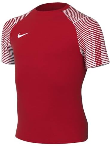 Nike Y Nk DF Academy JSY SS in Jersey, Rosso University/Bianco/Bianco, 12-13 Anni Unisex-Bambini e Ragazzi